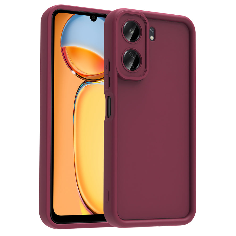 Xiaomi Poco C65 Kılıf Kamera Korumalı Zore Ananas Kapak