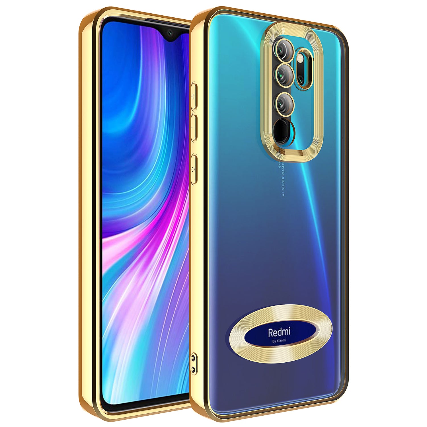 Xiaomi Redmi Note 8 Pro Kılıf Kamera Korumalı Logo Gösteren Zore Omega Kapak