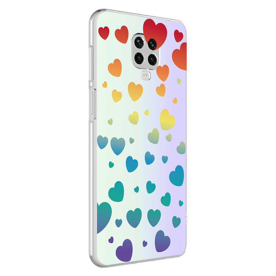 Xiaomi Redmi Note 9S Kılıf Zore M-Blue Desenli Kapak